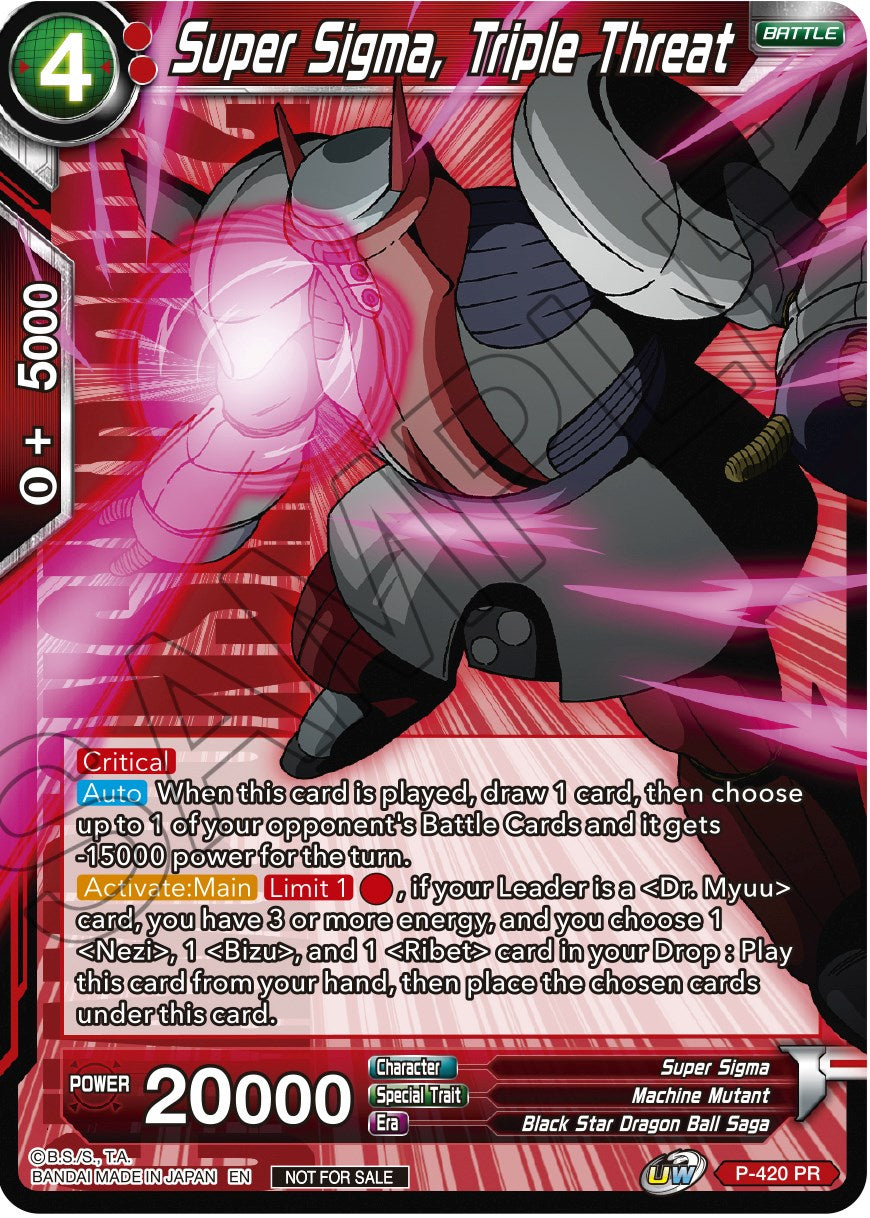 Super Sigma, Triple Threat (Championship Pack 2022 Vol.2) (P-420) [Promotion Cards] | Red Riot Games CA
