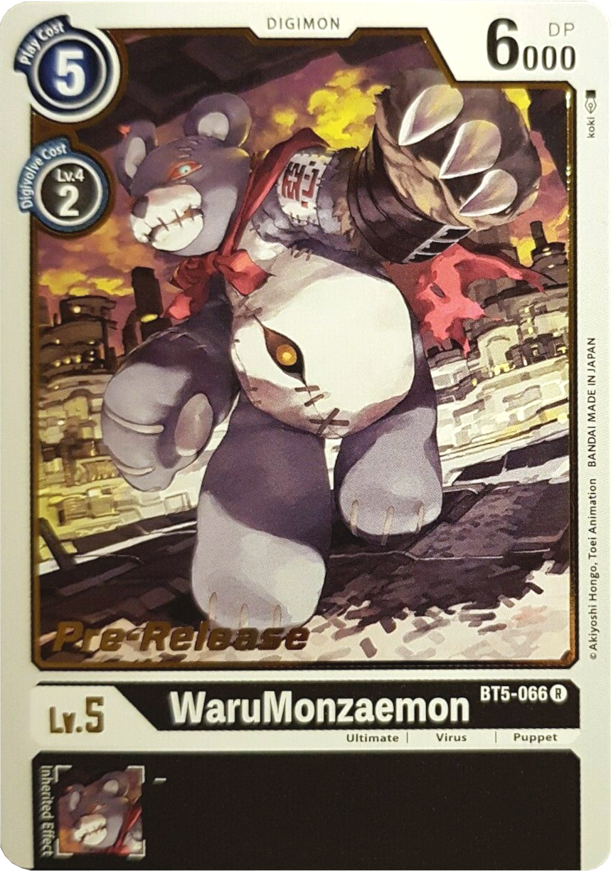 WaruMonzaemon [BT5-066] [Battle of Omni Pre-Release Promos] | Red Riot Games CA
