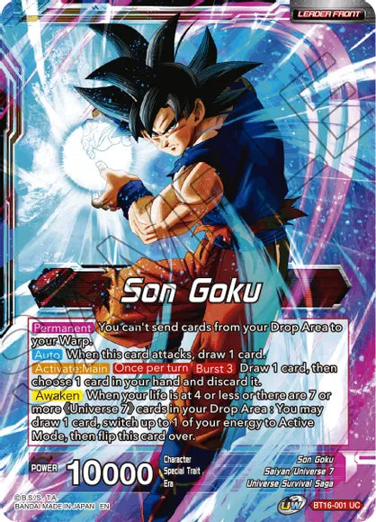 Son Goku // Son Goku, Supreme Warrior (BT16-001) [Realm of the Gods] | Red Riot Games CA
