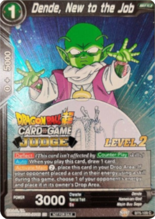 Dende, New to the Job (Level 2) (BT5-109) [Judge Promotion Cards] | Red Riot Games CA