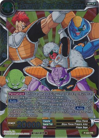 Powerful Bond Ginyu Force (P-024) [Promotion Cards] | Red Riot Games CA