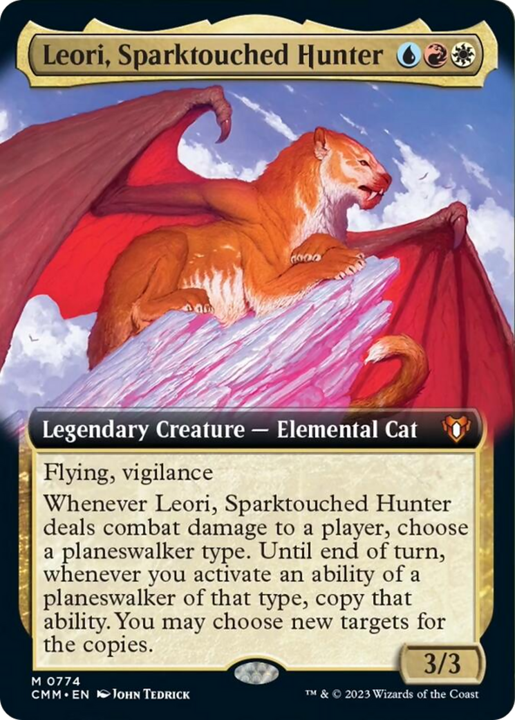 Leori, Sparktouched Hunter (Extended Art) [Commander Masters] | Red Riot Games CA