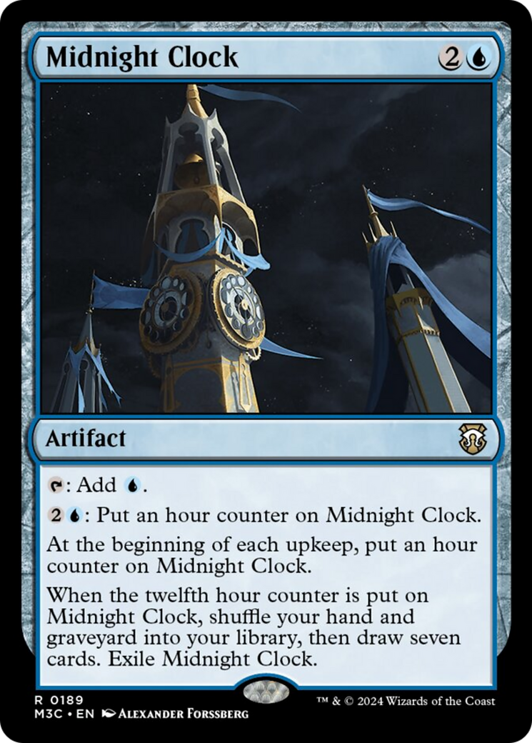 Midnight Clock (Ripple Foil) [Modern Horizons 3 Commander] | Red Riot Games CA