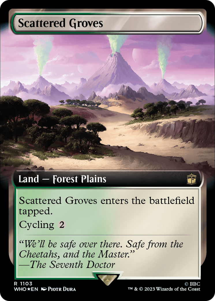 Scattered Groves (Extended Art) (Surge Foil) [Doctor Who] | Red Riot Games CA