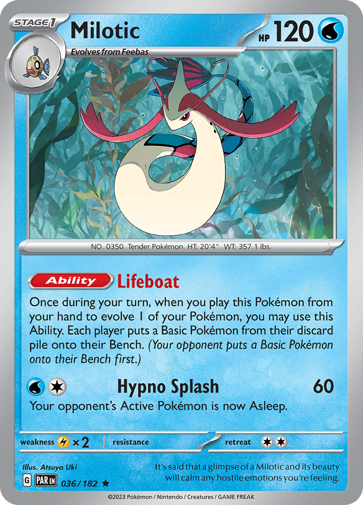 Milotic (036/182) [Scarlet & Violet: Paradox Rift] | Red Riot Games CA