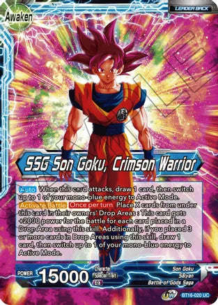 Son Goku // SSG Son Goku, Crimson Warrior (BT16-020) [Realm of the Gods] | Red Riot Games CA