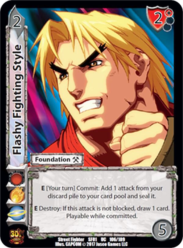 Flashy Fighting Style - Street Fighter CCG (SF01) | Red Riot Games CA