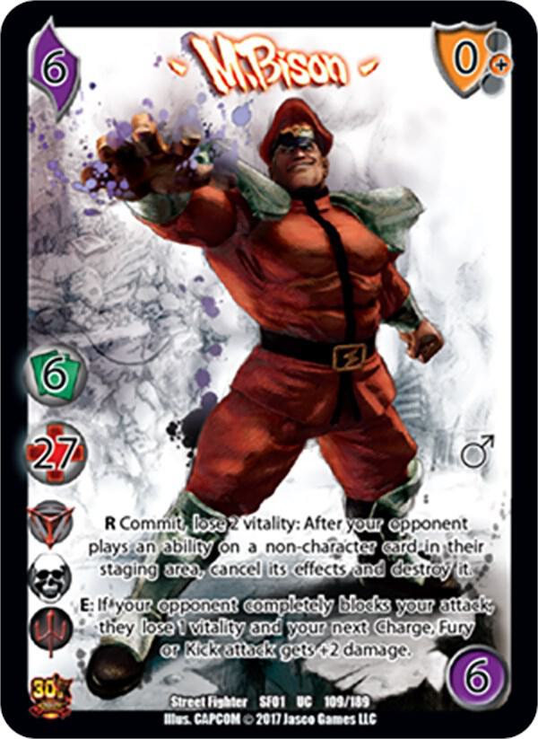 M. Bison - Street Fighter CCG (SF01) | Red Riot Games CA