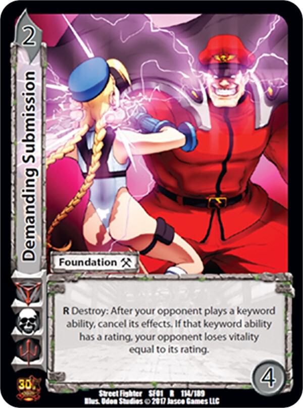Demanding Submission - Street Fighter CCG (SF01) | Red Riot Games CA