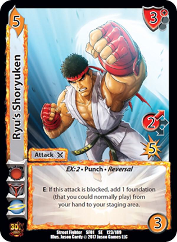 Ryu's Shoryuken - Street Fighter CCG (SF01) | Red Riot Games CA