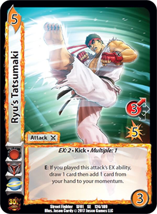 Ryu's Tatsumaki - Street Fighter CCG (SF01) | Red Riot Games CA