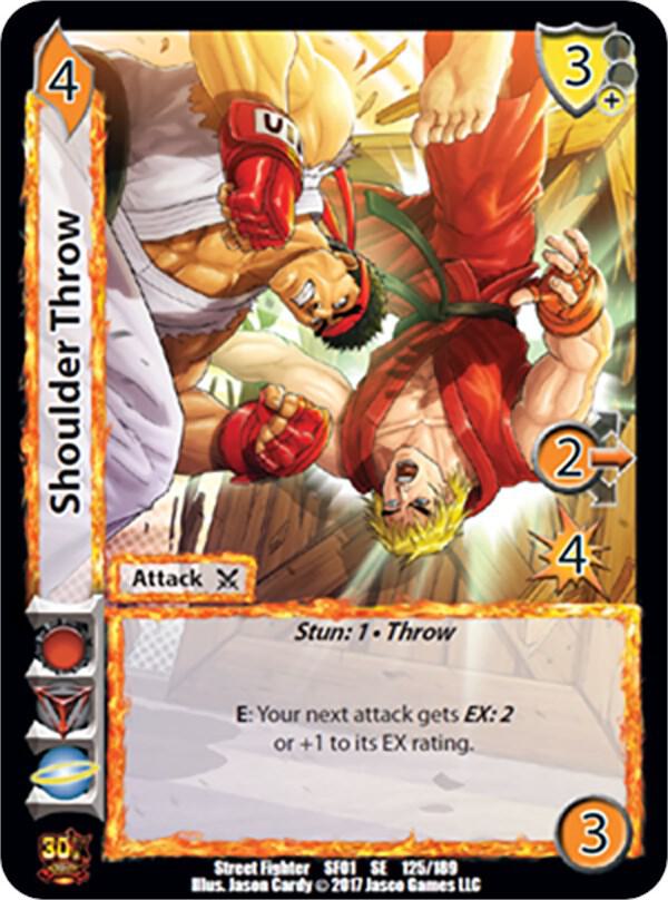 Shoulder Throw - Street Fighter CCG (SF01) | Red Riot Games CA