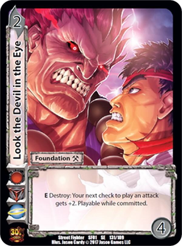 Look the Devil in the Eye - Street Fighter CCG (SF01) | Red Riot Games CA