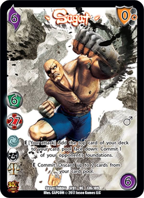 Sagat - Street Fighter CCG (SF01) | Red Riot Games CA