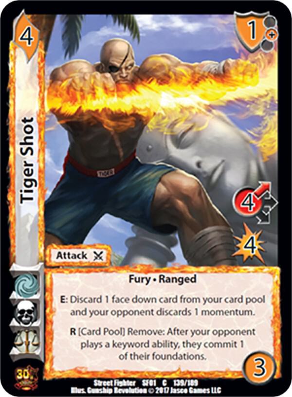 Tiger Shot - Street Fighter CCG (SF01) | Red Riot Games CA