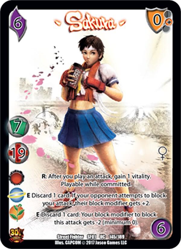 Sakura - Street Fighter CCG (SF01) | Red Riot Games CA