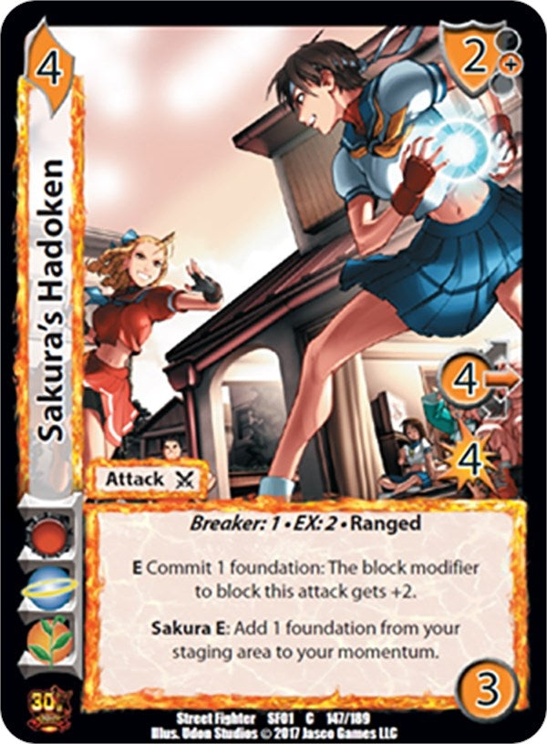 Image for Sakura's Hadoken (147) (SF01) - UniVersus