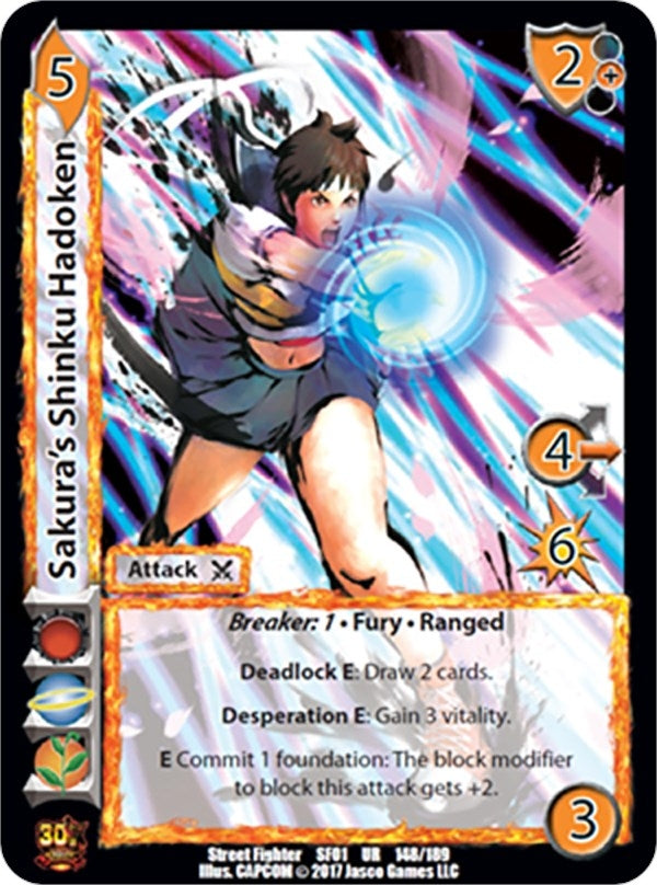 Image for Sakura's Shinku Hadoken (148) (SF01) - UniVersus