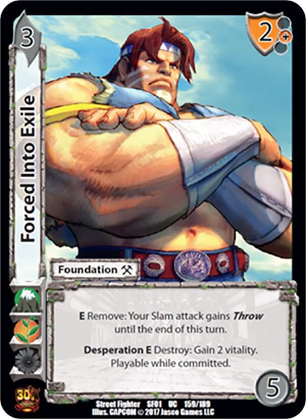 Forced Into Exile - Street Fighter CCG (SF01) | Red Riot Games CA