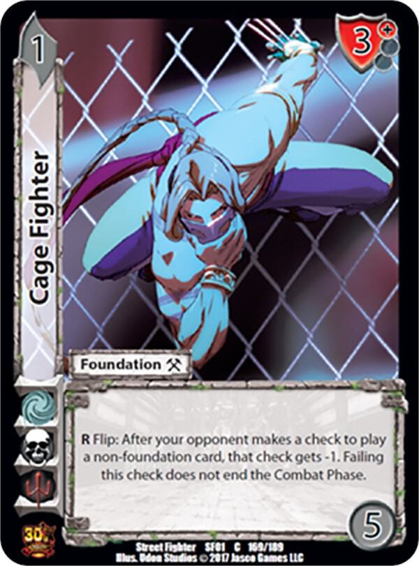 Cage Fighter - Street Fighter CCG (SF01) | Red Riot Games CA