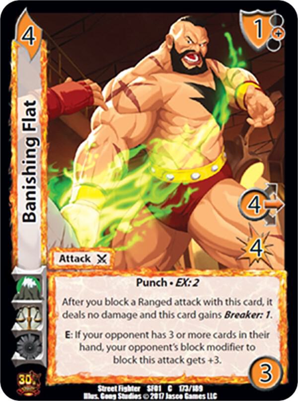 Banishing Flat - Street Fighter CCG (SF01) | Red Riot Games CA