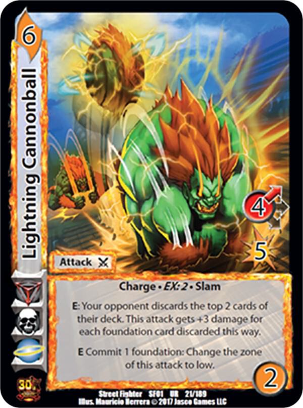 Lightning Cannonball - Street Fighter CCG (SF01) | Red Riot Games CA