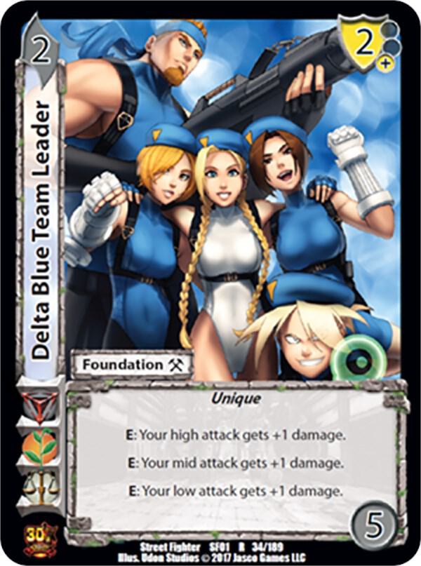 Delta Blue Team Leader - Street Fighter CCG (SF01) | Red Riot Games CA