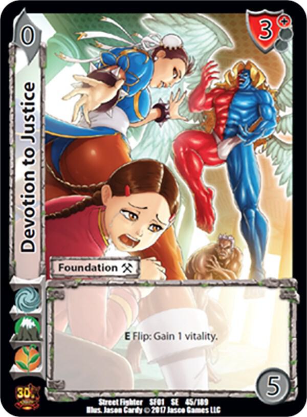 Devotion to Justice - Street Fighter CCG (SF01) | Red Riot Games CA
