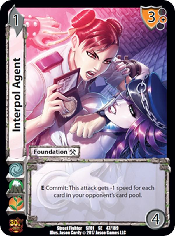 Interpol Agent - Street Fighter CCG (SF01) | Red Riot Games CA