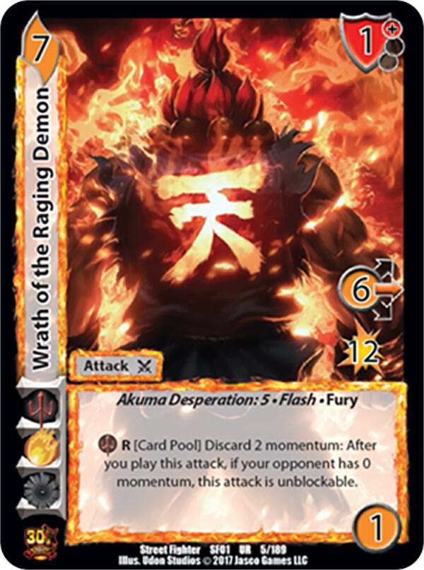 Wrath of the Raging Demon - Street Fighter CCG (SF01) | Red Riot Games CA