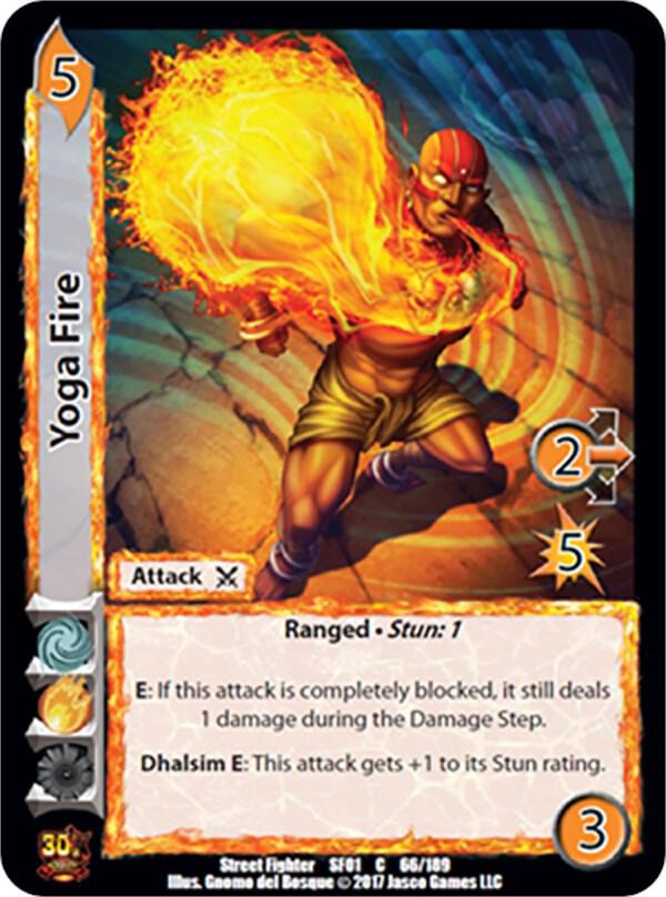 Yoga Fire - Street Fighter CCG (SF01) | Red Riot Games CA