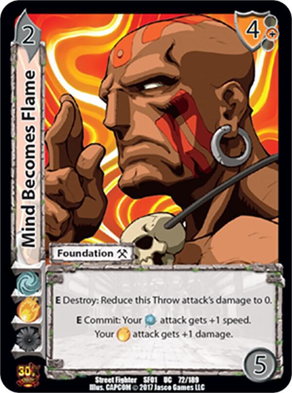 Mind Becomes Flame - Street Fighter CCG (SF01) | Red Riot Games CA