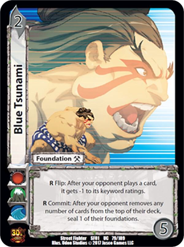 Blue Tsunami - Street Fighter CCG (SF01) | Red Riot Games CA