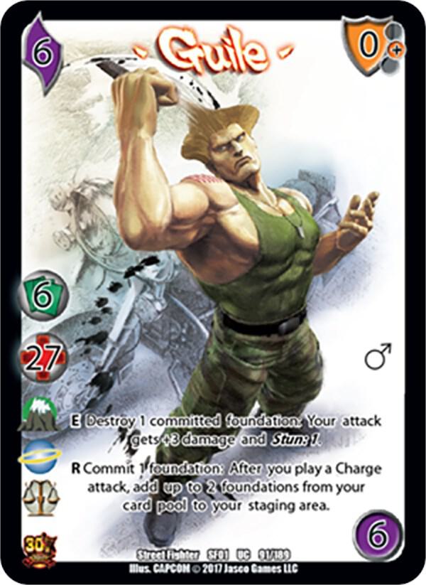 Guile - Street Fighter CCG (SF01) | Red Riot Games CA
