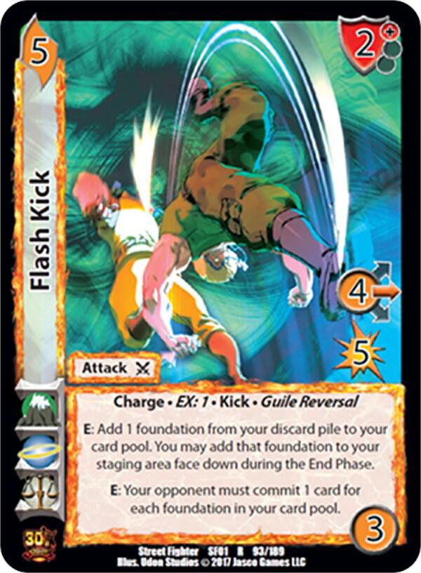 Flash Kick - Street Fighter CCG (SF01) | Red Riot Games CA