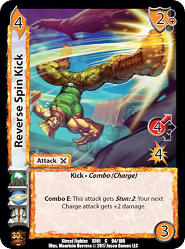 Reverse Spin Kick - Street Fighter CCG (SF01) | Red Riot Games CA