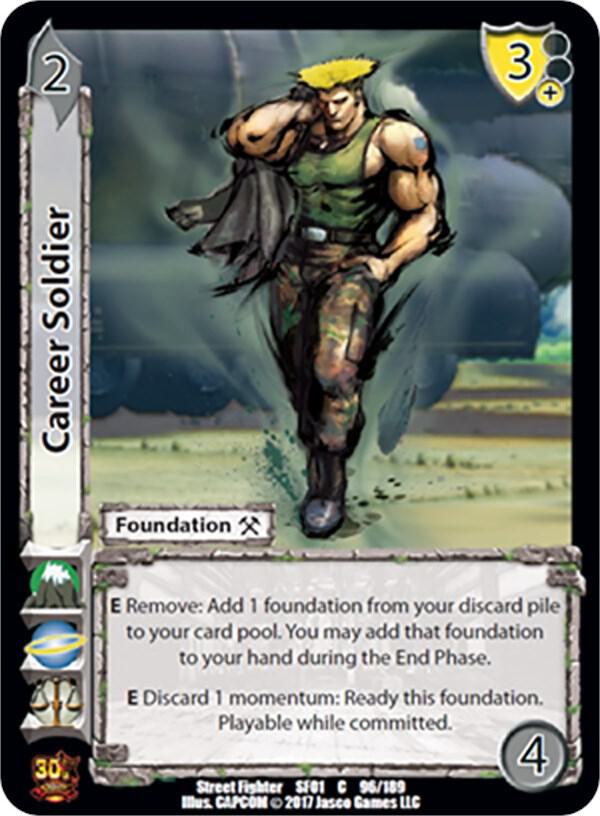 Career Soldier - Street Fighter CCG (SF01) | Red Riot Games CA