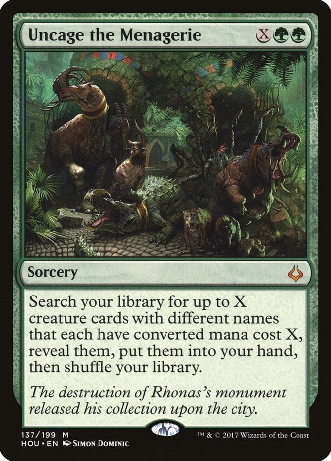 Image for Uncage the Menagerie (137) [HOU]