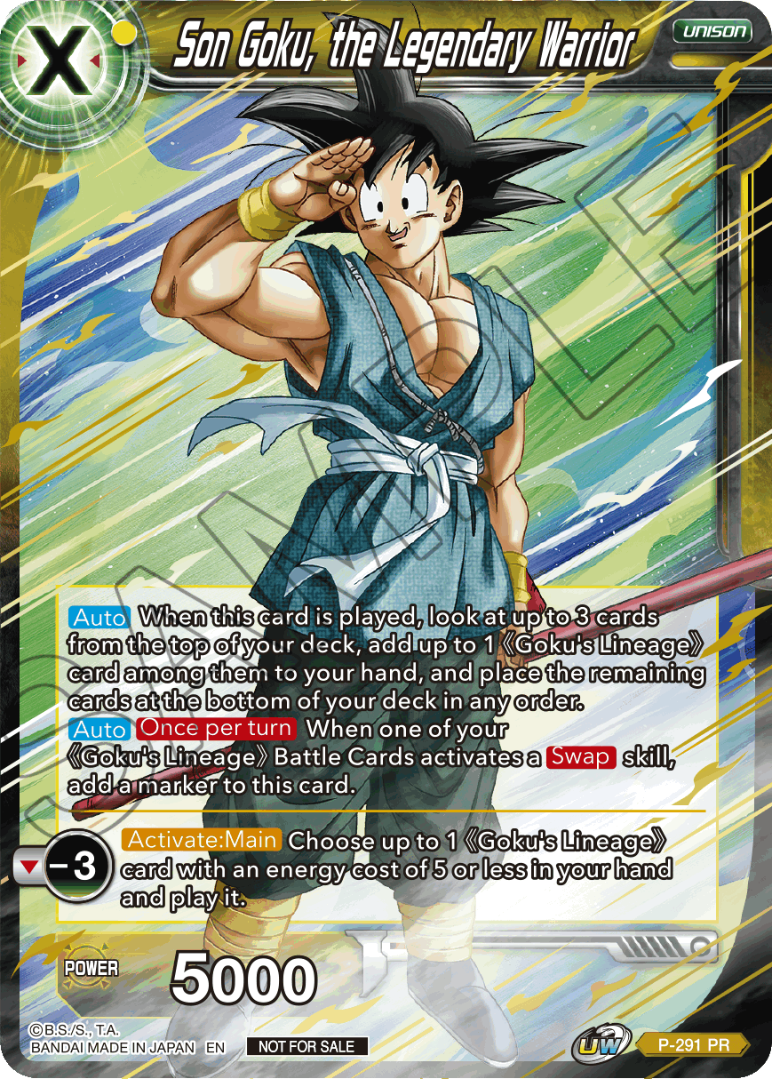 Son Goku, the Legendary Warrior (P-291) [Promotion Cards] | Red Riot Games CA