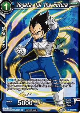 Vegeta, for the Future (Tournament Pack Vol. 8) (P-385) [Tournament Promotion Cards] | Red Riot Games CA