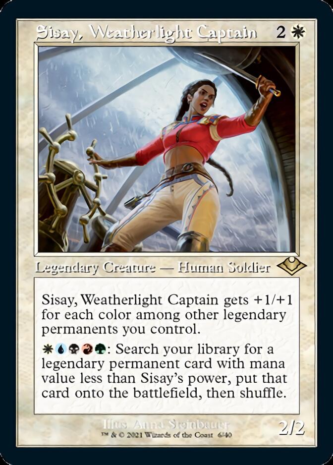 Sisay, Weatherlight Captain (Retro Foil Etched) [Modern Horizons] | Red Riot Games CA