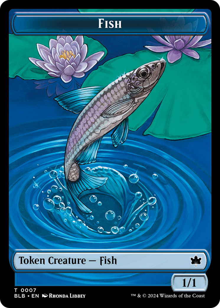 Fish Token [Bloomburrow Tokens] | Red Riot Games CA