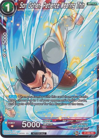 Son Gohan, Patience Wearing Thin (P-165) [Promotion Cards] | Red Riot Games CA