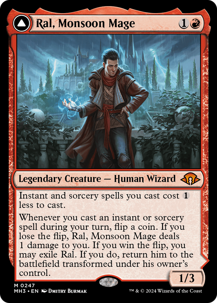 Ral, Monsoon Mage // Ral, Leyline Prodigy [Modern Horizons 3] | Red Riot Games CA