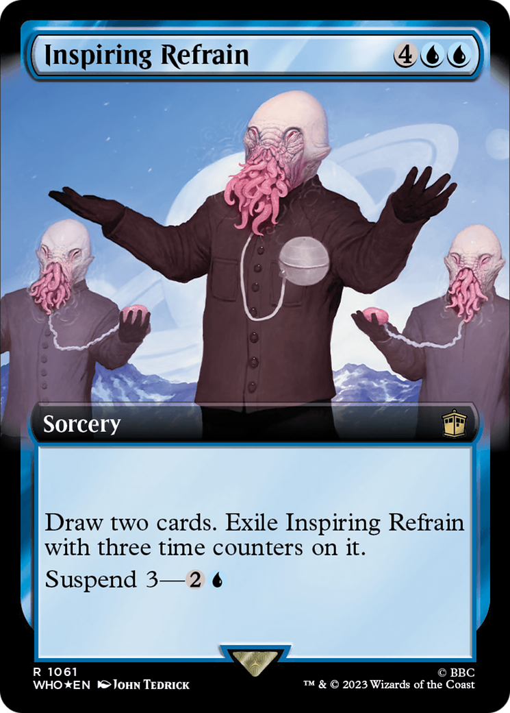 Inspiring Refrain (Extended Art) (Surge Foil) [Doctor Who] | Red Riot Games CA