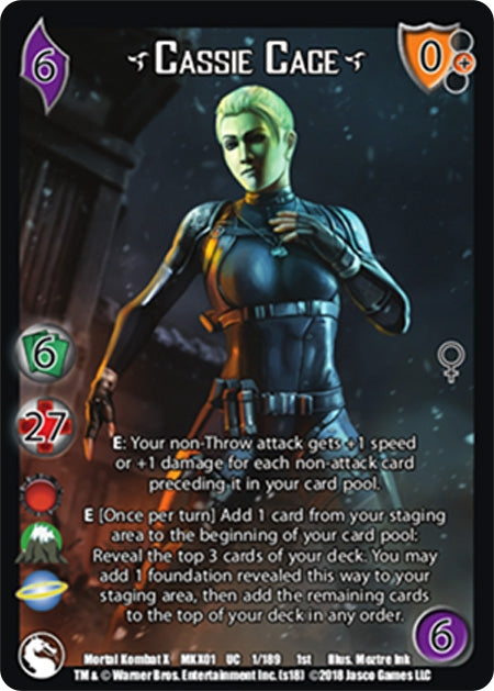 Image for Cassie Cage* (1) (Mortal Kombat X) - UniVersus