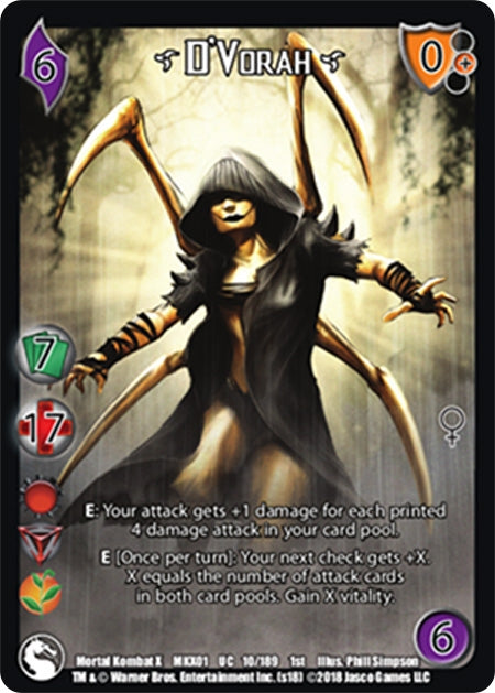 Image for D'Vorah* (10) (Mortal Kombat X) - UniVersus
