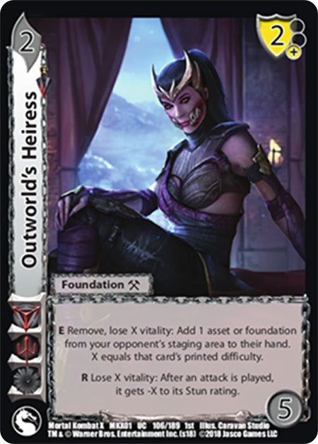 Image for Outworld's Heiress (106) (Mortal Kombat X) - UniVersus