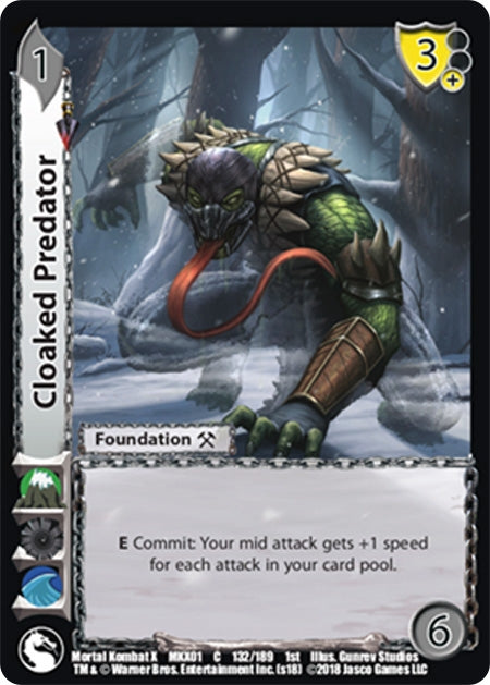 Image for Cloaked Predator (132) (Mortal Kombat X) - UniVersus