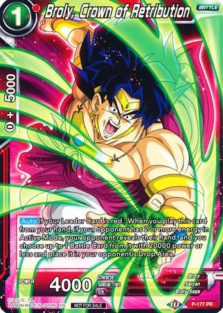 Broly, Crown of Retribution (P-177) [Promotion Cards] | Red Riot Games CA